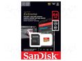 Memory card; Extreme,A2 Specification; microSD; R: 170MB/s; 64GB SANDISK SDSQXAH-064G-GN6MA