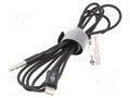 Cable; Apple Lightning plug,Jack 3.5mm 3pin plug; 1m; black Goobay LIGHT-JACK-001-BK