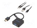 Converter; HDMI 1.4; 3D,Full HD 1080p; 0.15m; black VENTION ACRBB