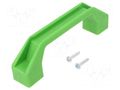 Holder; plastic; green; 120mm; Kit: screw x2; handle SPELSBERG TG-2