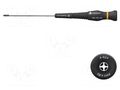 Screwdriver; precision; Phillips; PH1; ESD; Blade length: 80mm BERNSTEIN BRN-4-624