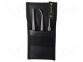 Tweezers-set; for precision works; 3pcs. BERNSTEIN BRN-5-030