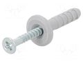 Plastic anchor; with flange,with screw; 8x40; zinc-plated steel FISCHER FISCHER-15903