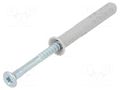 Plastic anchor; with screw; 6x40; zinc-plated steel; N; 50pcs; 6mm FISCHER FISCHER-50354