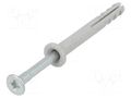 Plastic anchor; with flange,with screw; 5x40; zinc-plated steel FISCHER FISCHER-513737