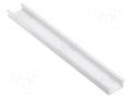 Profiles for LED modules; white; 1m; GLAX MINI; aluminium GTV Poland GTV-GLAXMN-WH-1M