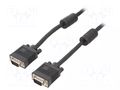 Cable; D-Sub 15pin HD plug,both sides; black; 1.8m GEMBIRD CC-PPVGA-6B