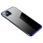 Clear Color case TPU gel cover with a metallic frame for Samsung Galaxy S22 Ultra blue, Hurtel 5907769348075 5907769348075