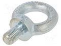 Lifting eye bolt; M24x36; Head: eye; steel; zinc; DIN 580; Ø: 50mm ELESA+GANTER DIN580-M24-ST