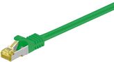 RJ45 Patch Cord CAT 6A S/FTP (PiMF), 500 MHz, with CAT 7 Raw Cable, green, 7.5 m - LSZH halogen-free cable sheat, RJ45 plug (CAT6A), CU 91631