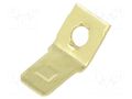 Terminal: flat; 6.4mm; 0.8mm; male; M3; screw; brass; angled 45° KEYSTONE KEYS1280