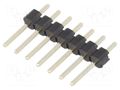 Connector: pin strips; pin header; male; PIN: 7; straight; THT; 1x7 CONNFLY DS1021-1X7SF162-B