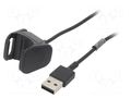 Cable: for smartwatch charging; 1m; 1A; black AKYGA AK-SW-29