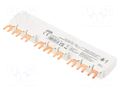 Busbar; 16mm2; Poles: 3; 690VAC; 250VDC; 6kV; Inom: 100A; fork ABB PS1-3-0-100