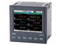 Data logger; Display: LCD TFT 3,5"; 320x240; -10÷55°C; on panel LUMEL KD6-40100M0