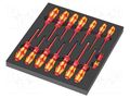 Kit: screwdrivers; insulated; 1kVAC; PZ2/SL; in a foam tray WERA WERA.05150102001