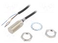 Sensor: inductive; OUT: NPN / NO; 0÷8mm; 10÷30VDC; M18; 2m; IP67 OMRON E2E-X8C118-2M