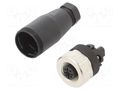 Connector: M12; female; 713; 60V; IP67; for cable; screw terminal BINDER 99-0436-14-05