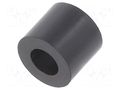 Spacer sleeve; cylindrical; polystyrene; L: 6mm; Øout: 7mm; black FIX&FASTEN TDYS3.6/6