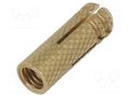 Plastic anchor; without screw; M5x20; brass; 100pcs; 7mm FISCHER FISCHER-26425