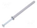 Plastic anchor; with screw; 6x80; zinc-plated steel; N; 100pcs. FISCHER FISCHER-48790