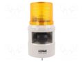 Signaller: lighting-sound; 24VDC; siren,flashing light; amber QLIGHT S100DS-WA-24-A