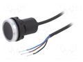 Switch: capacitive; 22mm; Lead length: 1m; 10÷30VDC; OUT: PNP / NO EMAS T0-SCB22MP1PC1