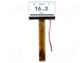 Display: LCD; graphical; 128x64; COG,FSTN Positive; white; LED NEWHAVEN DISPLAY INTERNATIONAL NHD-C12864WC-FWF3