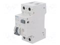 RCBO breaker; Inom: 10A; Ires: 30mA; Poles: 1+N; 230/400VAC; IP20 SIEMENS 5SU1356-7KK10