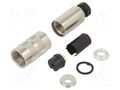 Connector: M16; plug; female; 3A; 60V; PIN: 19; IP67; for cable; brass BINDER 99-5462-15-19