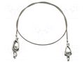 Ground/earth cable; both sides,crocodile clip; Len: 0.71m MUELLER ELECTRIC AI-000476