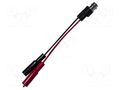 Test lead; BNC socket,aligator clip x2; Urated: 300V; Len: 0.1m MUELLER ELECTRIC BU-5231-A-4-0