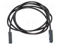 Test lead; 3A; square pin receptacle,both sides; Urated: 300V MUELLER ELECTRIC BU-8080-E-12-0