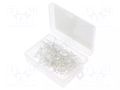 Diode: LED-kit; THT; 5mm; 100pcs; white cold; 2.7÷3.4VDC; 20mA; 30° OPTOSUPPLY OKLEDT5100WA