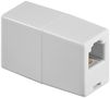 Telephone Adapter, white - RJ11/RJ14 female (6P4C) > RJ11/RJ14 female (6P4C) 93052