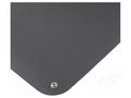 Mat: bench; ESD; black; L: 610mm; Width: 450mm; Thick: 1.5mm; 60°C BERNSTEIN BRN-9-366-0
