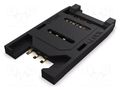 Connector: for cards; Mini SIM; with hinged cover; SMT; PIN: 6; 1A GCT SIM5060-6-0-26-00A