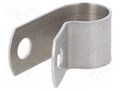 Fixing clamp; ØBundle : 20.6mm; W: 12.7mm; aluminium HELLERMANNTYTON ALU13-AL-NA