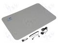 Mat: table set; ESD; L: 0.9m; W: 0.6m; Thk: 2mm; grey; 440°C ELME AS-B60X90GR