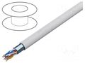 Wire; YTKSYekw; 4x2x0.5mm; telecommunication; wire; Cu; PVC; white BITNER BITNER-TS0104