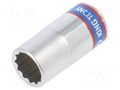 Socket; 12-angles,socket spanner; 8mm; 1/4"; short KING TONY KT-233008M