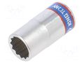 Socket; 12-angles,socket spanner; 8mm; 1/4"; short KING TONY KT-233008M