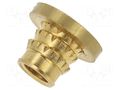 Threaded insert; brass; M5; BN 37898; L: 6.6mm; for plastic TAPPEX KVT-006M5