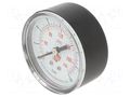 Manometer; 0÷16bar; non-aggressive liquids,inert gases; 50mm PNEUMAT M50A.PL016G14