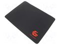 Pad; black; mouse; 250x350x3mm GEMBIRD MP-GAME-M