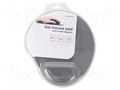 Pad; grey; mouse,wrist; Features: gel; 220x240x4mm GEMBIRD MP-GEL-GR