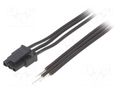 Cable; cables,female; PIN: 3; 0.6m; 4A; Insulation: PVC; TLYp ESPE KABX-3PFS-L600