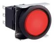 PB SWITCH, SPDT, 0.1A, 125VAC, RED LBW6L-M1T14R