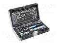 Wrench-set; 12-angles,socket spanner; 18pcs. HÖGERT TECHNIK HT1R478
