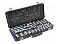 Wrench-set; 6-angles,socket spanner; 1/2"; 29pcs. HÖGERT TECHNIK HT1R480